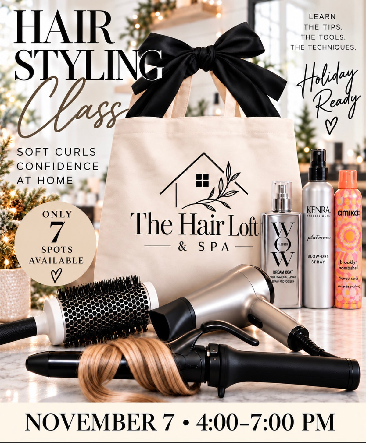 Hair styling class
